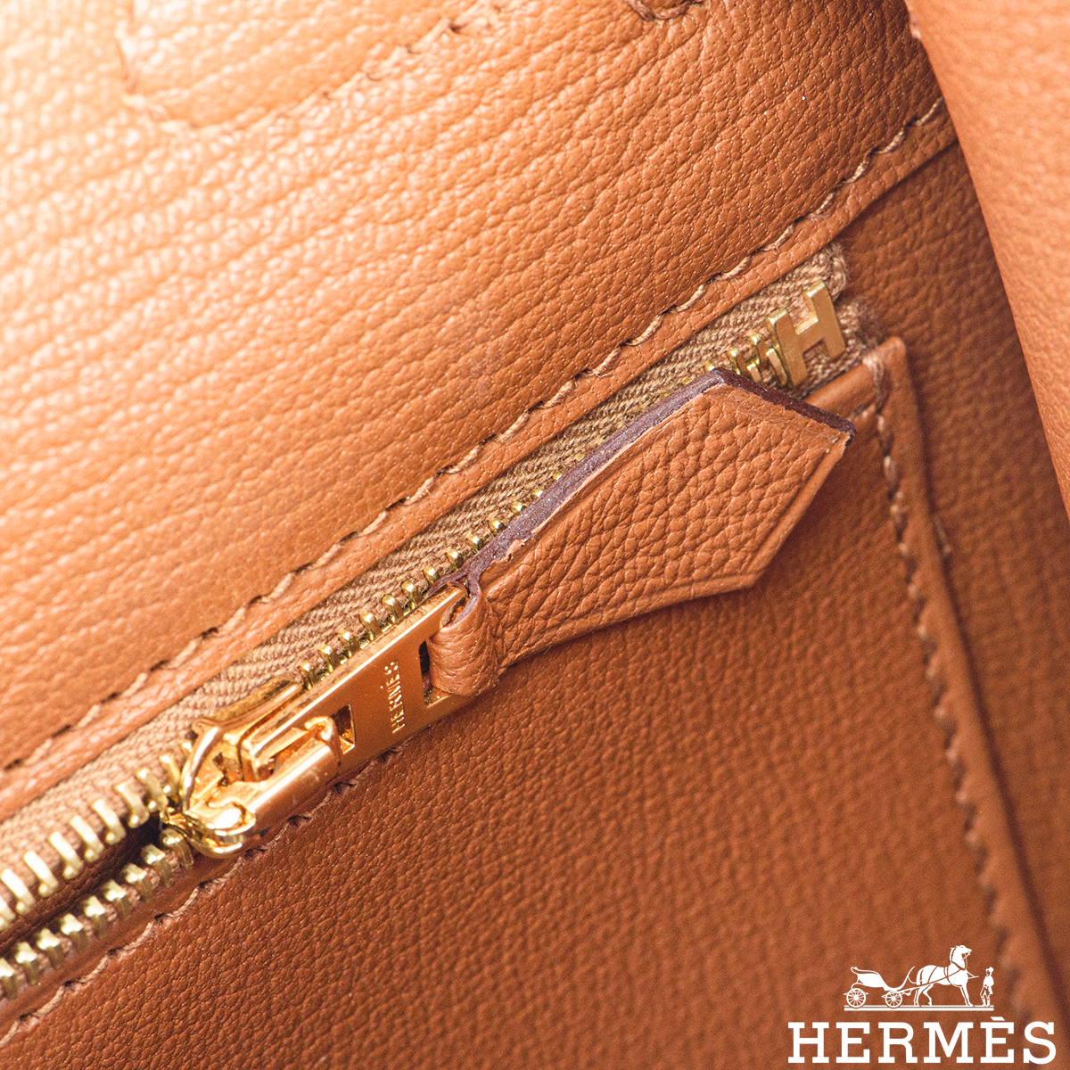 Hermès Kelly Limited Edition 28 Gold/Capucine/Rouge H Lettre H Epsom P —  The French Hunter